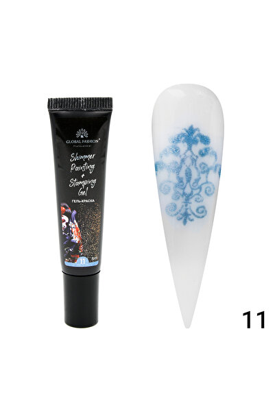 global fashion Set de 4 unități: Gel vopsea pentru pictura si stampila Painti...