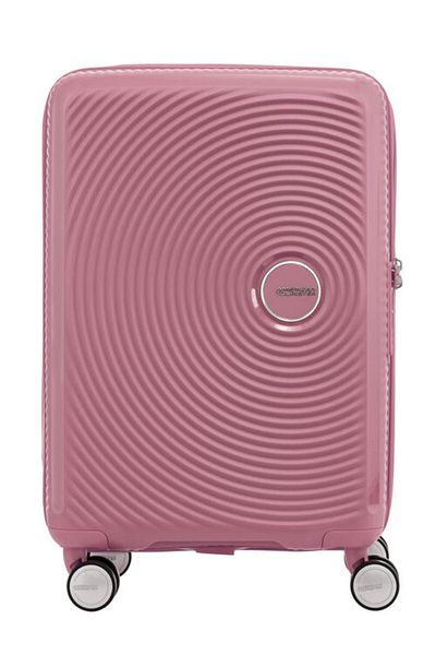 American Tourister Curio Spinner 55 cm - Peach Blossom - 3 Years Global Warranty