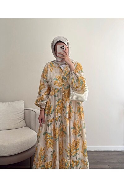 Zahra Moda desenli elbise