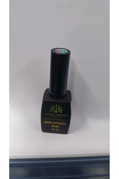 global fashion Gel Global Fashion cu sclipici Magic-Extension 12 ml nr. 14
