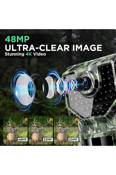 Generic Vikeri Trail Camera, 1520P 20MP Game Camera with Night Vision Motion Activated Waterproof