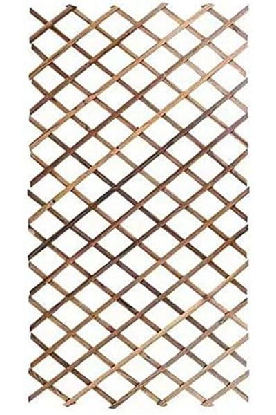 genric FFD 105cm Wooden Expandable Garden Fence - Portable Wicker Bamboo Trellis Frame for Climbing Plants