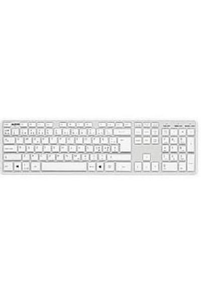 Inna marka Klawiatura Matting USB QWERTY Nordycka Srebrno-Biała 5B11K38526, 508103