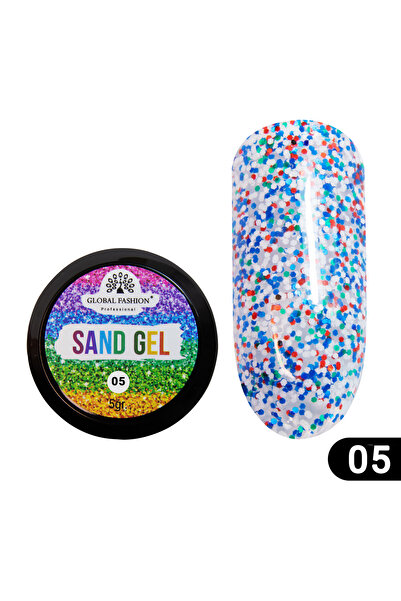 global fashion Gel UV color pentru unghii, Sand, Global Fashion, 5g, 05