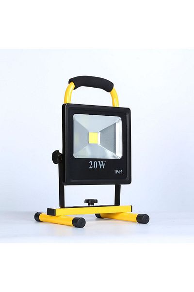 CoreParts 20W Ładowana Lampa LED z Wtyczką EU + Ładowarka Samochodowa, AC, Kabel USB, MSPP8041