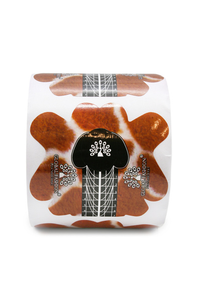 global fashion Șabloane de construcție unghii din hârtie, 300 buc, imprimeu g...