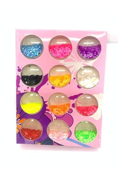 global fashion Σετ 12 διακοσμητικών πούλιων νυχιών, στρογγυλά