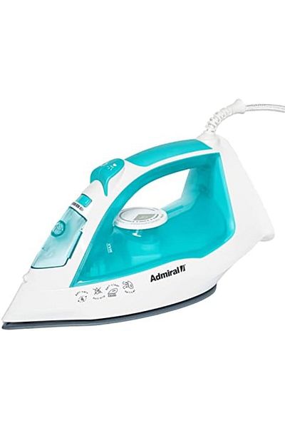 Admiral 2200W Steam Iron with Ceramic Soleplate, Auto Shut-Off Function, 300ML Water Tank, Steam & W