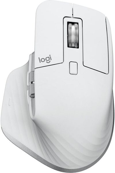 logitech Mysz MX Master 3S praworęczna, bezprzewodowa RF + Bluetooth, laserowa 8000 DPI, 910-006558