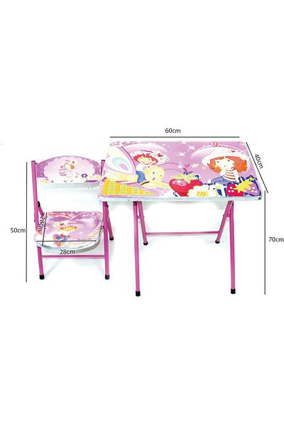 Türkiye Kids Folding Study Table and Chair Set