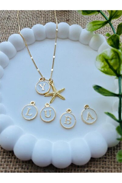 Luba ( Harf Belırtınız ) Deniz Yıldızı İsme Özel Kolye