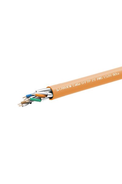 Lanview Cablu de rețea CAT6a U-FTP LSZH B2CA, portocaliu, 305m, 0.56mm, LVN122153