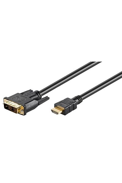 MicroConnect Kabel HDMI 19-DVI-D 18+1 1m M-M