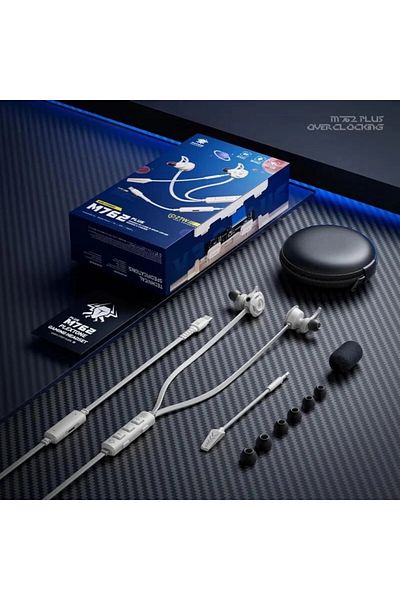 PLEXTONE Plextone M762 Type-C Semi-In-Ear Gaming Headphones with Precision Microphone and 27W Fast Charger - White