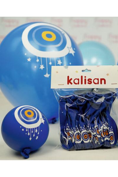 Çemrek Süs Parti Kalisan Evil Eye Beaded Balloon 12 Inch 25 Pcs