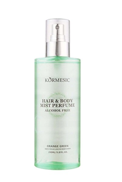Kormesic رذاذ عطري للشعر والجسم خالي من الكحول برتقالي أخضر 290 مل