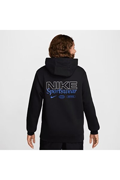 Nike Sportswear Graphic Siyah Erkek Sweatshirt