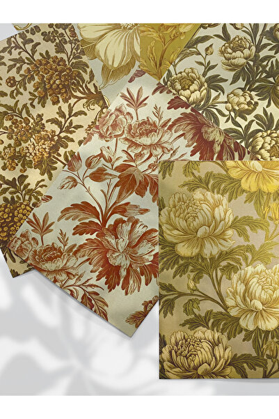 Henno A6 (10,5x14,8 cm) Eskimiş Çiçekler Temalı 6’lı Kağıt Seti | Bullet Jour...