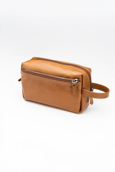 Niki Leather Τσάντα χειρός David Taba από γνήσιο δέρμα με φερμουάρ