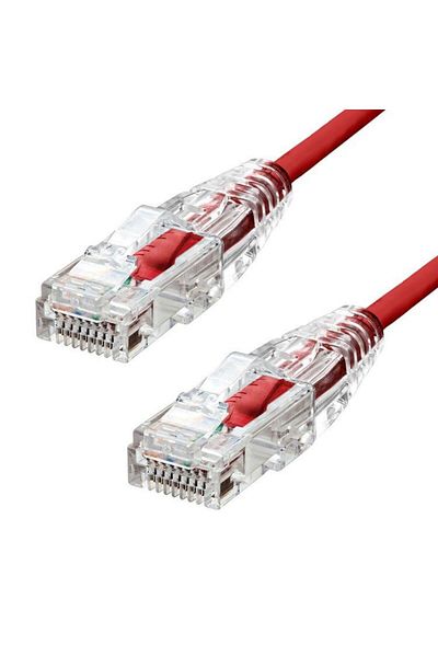 ProXtend Cablu Ethernet CAT6 U/UTP CU LSZH ultra subțire, roșu, 4 m, S-6UTP-04R
