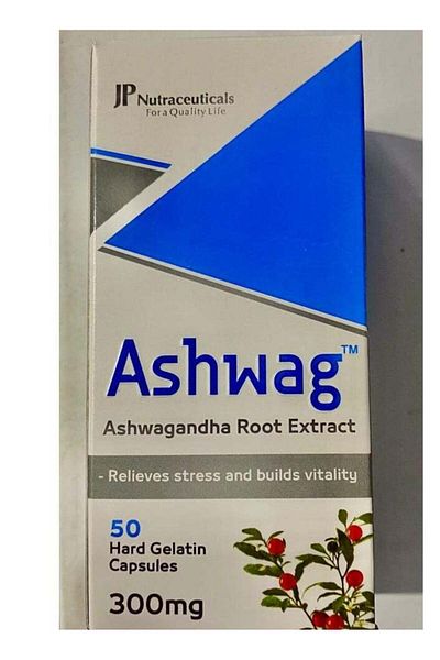 JP Nutraceuticals Ashwag 300Mg, 50 Capsules