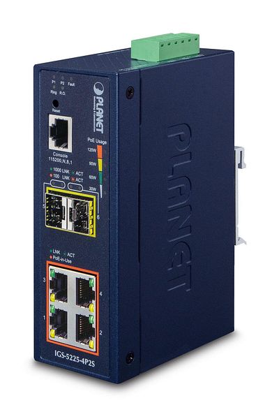 Inna marka Planet IP40 Industrial L2+/L4 4-Port, IGS-5225-4P2S