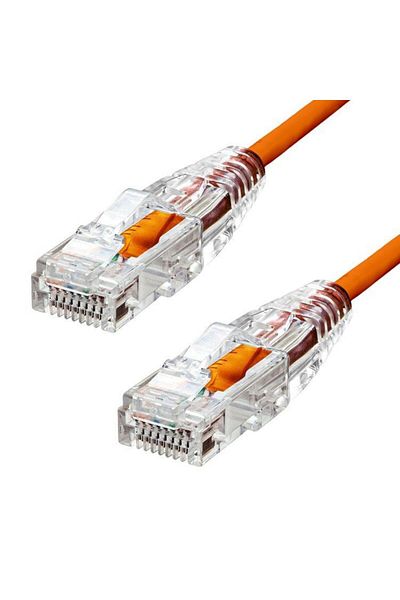 ProXtend Cablu Ethernet CAT6 U/UTP CU LSZH Ultra Subțire, Portocaliu, 4m, S-6UTP-04O