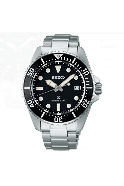 Seiko SNE597 Time Saat Garantili Safir Çizilmez Cam 20 ATM Suya Dayanıklı Metalik Renk Erkek Kol Saa