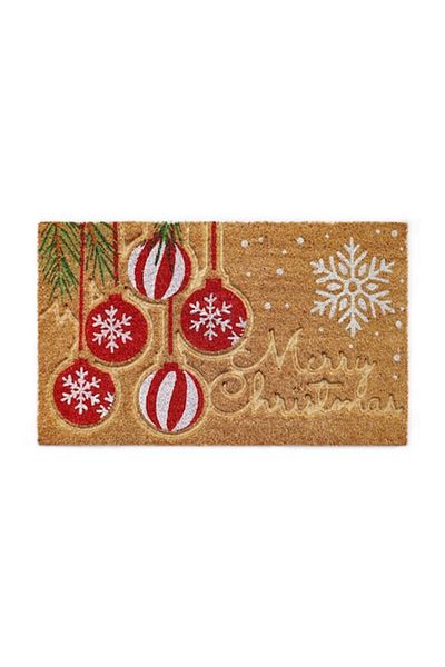 Optim Entrance Mat Christmas, Coconut Fiber and Rubber, Merry Christmas, 75x45 cm