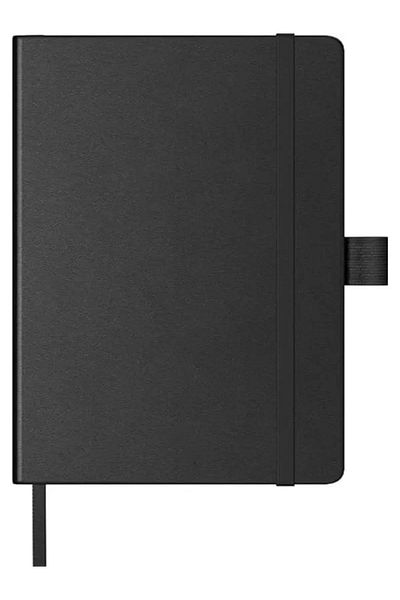 Mu Art Ahşap Plastering Thick Cover Notebook A6 Black