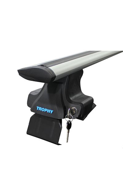 Oto Aksesuarcım TrophyBars قفل باب صندوق السيارة عمود السقف شريط حاجز فاصل أسود بدون أخدود 130 سم 61.01.998.0130