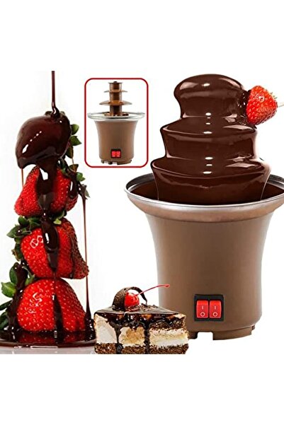 Türkiye ماكينة نافورة الشوكولاتة، فوندو من الفولاذ المقاوم للصدأ بثلاث طبقات،...