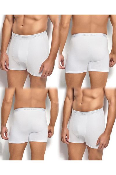 MYS GRUP TEKSTİL 4-Piece Men's Cotton Lycra Boxer-Shorts Jiber / 156