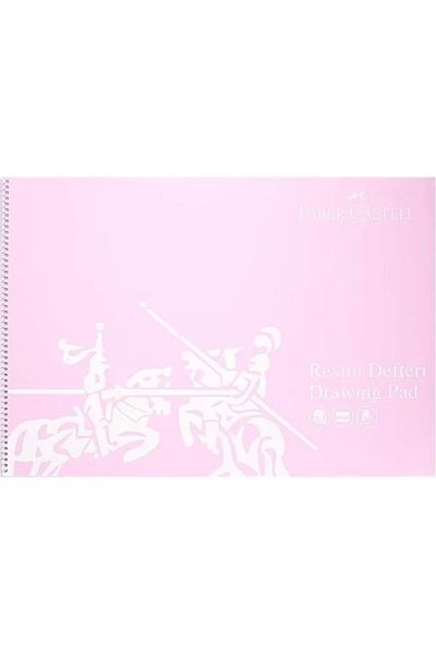 Mu Art Ahşap Faber-Castell Painting Notebook, 35X50 Cm, 30 Sheets, Spiral Binding, Pp Cover, 120g Quality Paper, Assortment