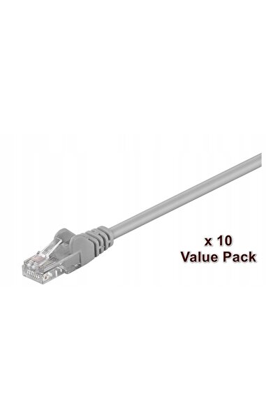 MicroConnect U/UTP CAT5e 0.5m Gri 10 buc