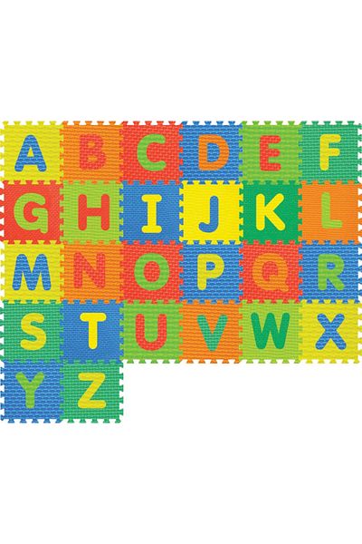 LUDIRO Children's Puzzle Mat with Removable Letters A-Z, Safe EVA Foam, 26 Pieces 32x32 cm