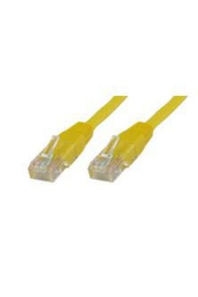 MicroConnect U/UTP CAT5e 0,5M Żółty PVC