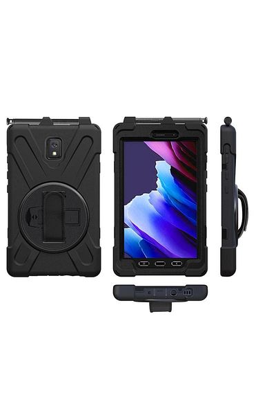 eSTUFF Husă Protecție cu Curea mână/umăr pt. Samsung Galaxy Tab Active3/5 Negru