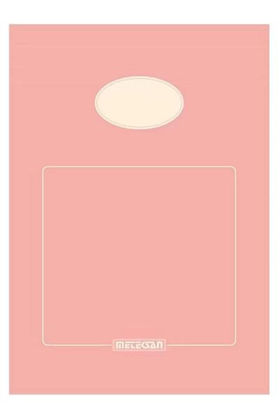 Mu Art Ahşap A5 Cardboard Cover Memo Pad, Pastel Series, 80 Sheets, Plain, Salmon