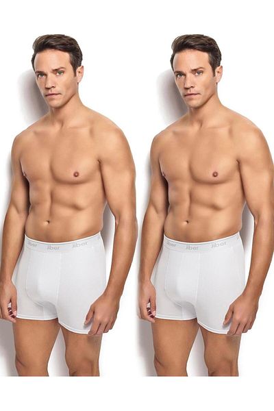 MYS GRUP TEKSTİL 2-Pack Men's Cotton Lycra Boxer-Shorts Jiber / 156