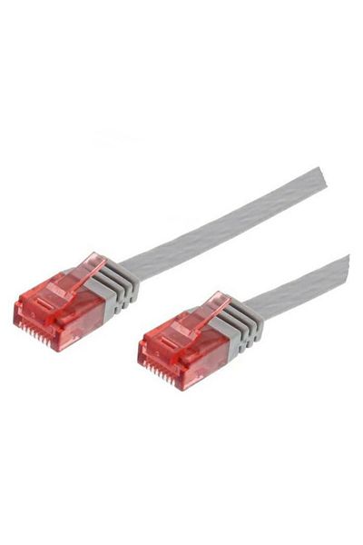 MicroConnect U/UTP CAT6 0,25M Szary Płaski, V-UTP60025-FLAT