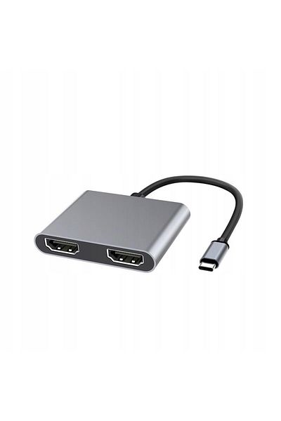 MicroConnect Rozdzielacz żeński USB-C na HDMI X2