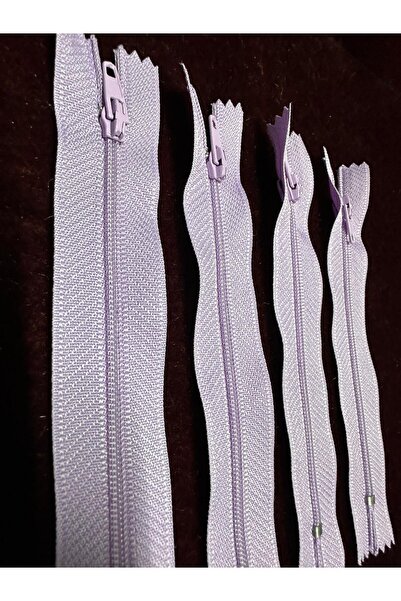 e tuhafiye 5 броя лилави панталони-пола с тънък цип - 12 см