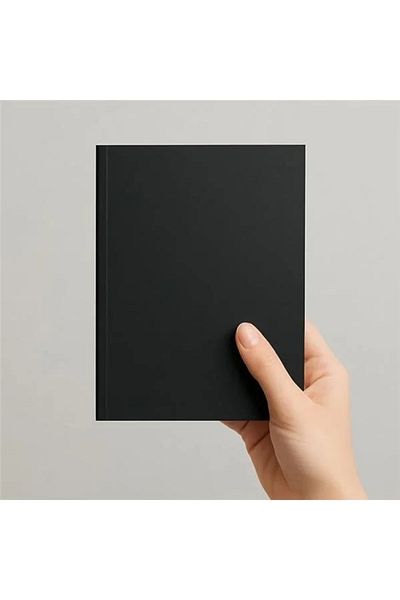 Mu Art Ahşap American Hardcover, A5 Dot Notepad, 64 Sheets, 90 Gr. Ivory Paper, Ideal for Office