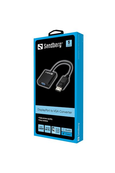 Inna marka Przejściówka Sandberg DisplayPort>VGA 508-43