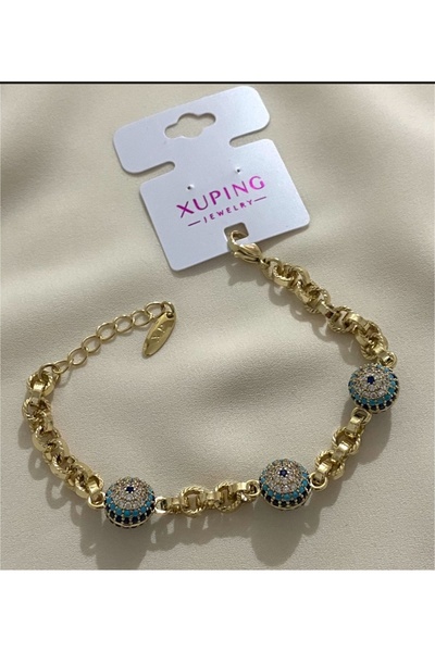 VELİT VOLA XUPİNG 14K Nazar Boncuklu Bileklik