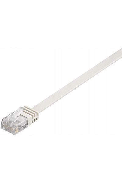 MicroConnect U/UTP CAT6 0,25M biały płaski, V-UTP60025W-FLAT