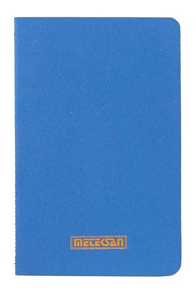 Mu Art Ahşap Notes 9X14 cm Thread Stitched Notebook with Cardboard Cover, 24 Sheets, Plain, Navy Blue