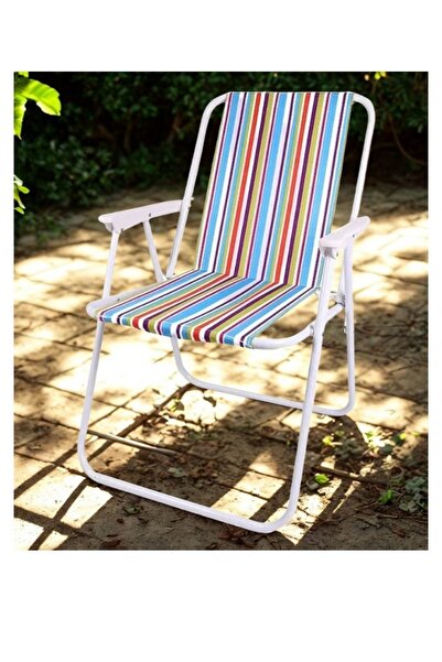 smart home كرسي تخييم قابل للطي من قماش أكسفورد وبقوائم معدنية – 45×45×80 سم