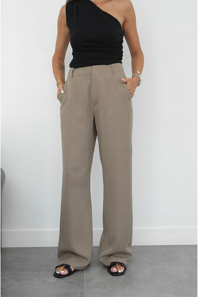 Havoş Mink Lyocell Palazzo Trousers